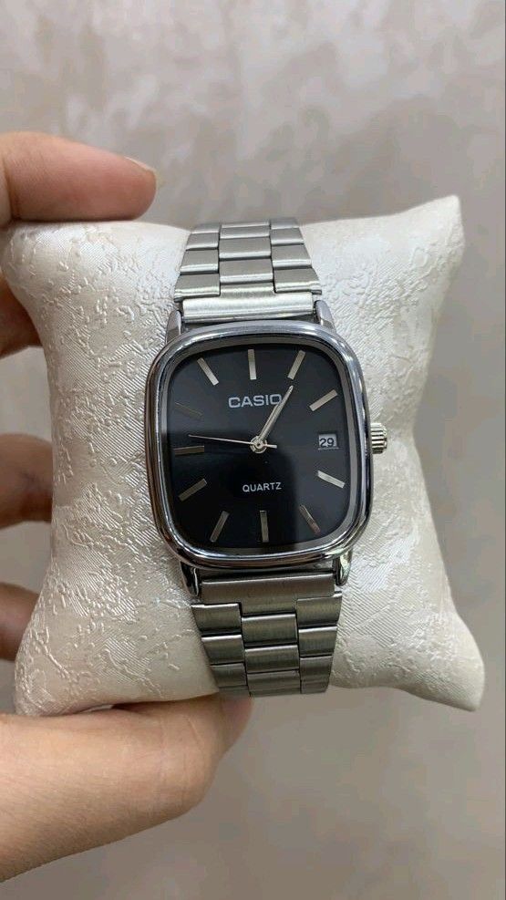 Casio Watch Silver + Black