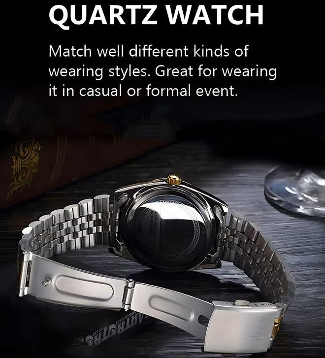 Premium Quartz Couple Watch Set