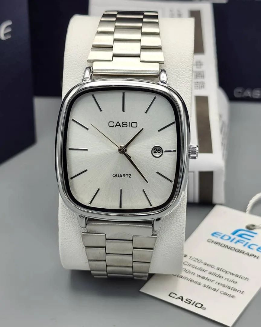 Casio Watch Silver + Silver