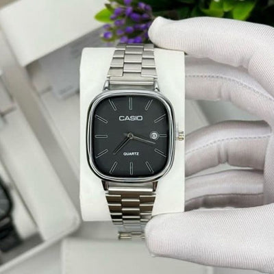 Casio Watch Silver + Black