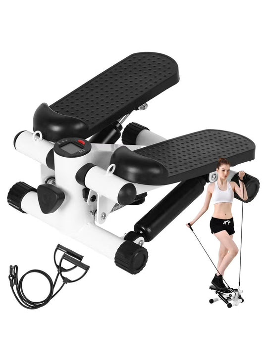 Smart Twist Stepper with Resistance Bands & LCD Display – Best for Home Workout & Winter Fitness