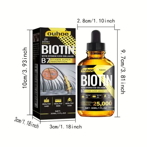 Biotin Hair Treatment Oil with Hydrolyzed Collagen